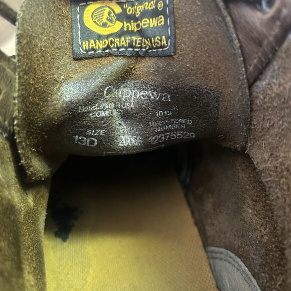 Chippewa 20066 Steel Toe Ankle Work Boots Mens 13 D - Picture 5 of 12